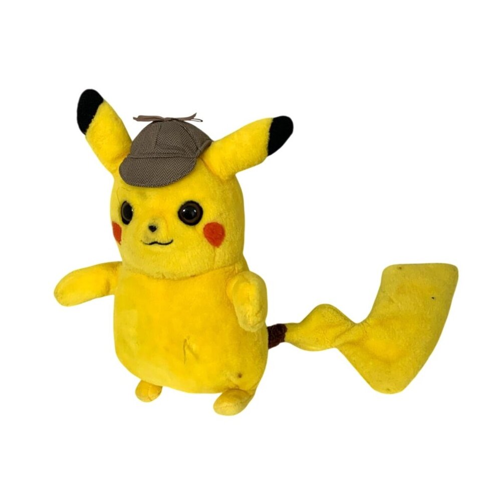 Pokemon Pet Detective pikachu Plush Stuffed ANimal Doll Toy 9 in Tall